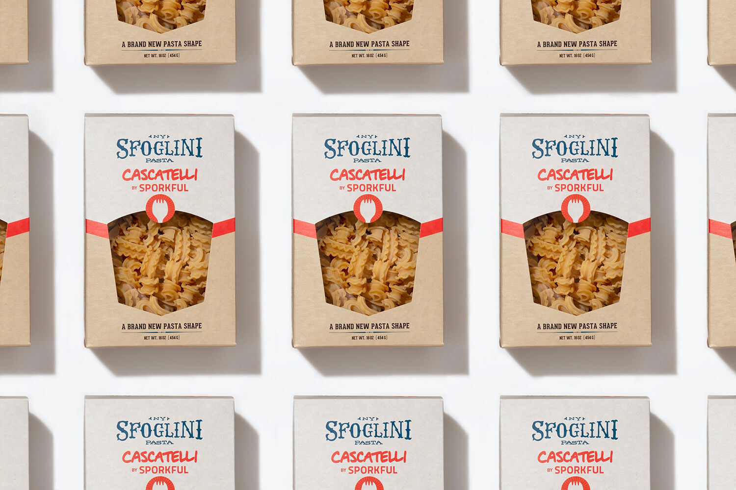 Sfoglini cascatelli pasta, the shape of the future